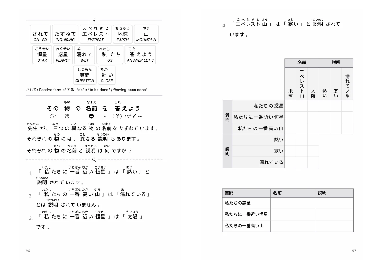 Japanese logic grids: Harder astronomy puzzle