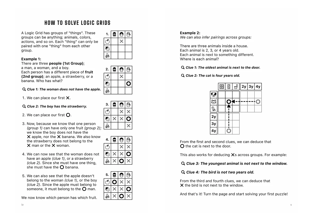 Japanese logic grids: How to solve logic grids