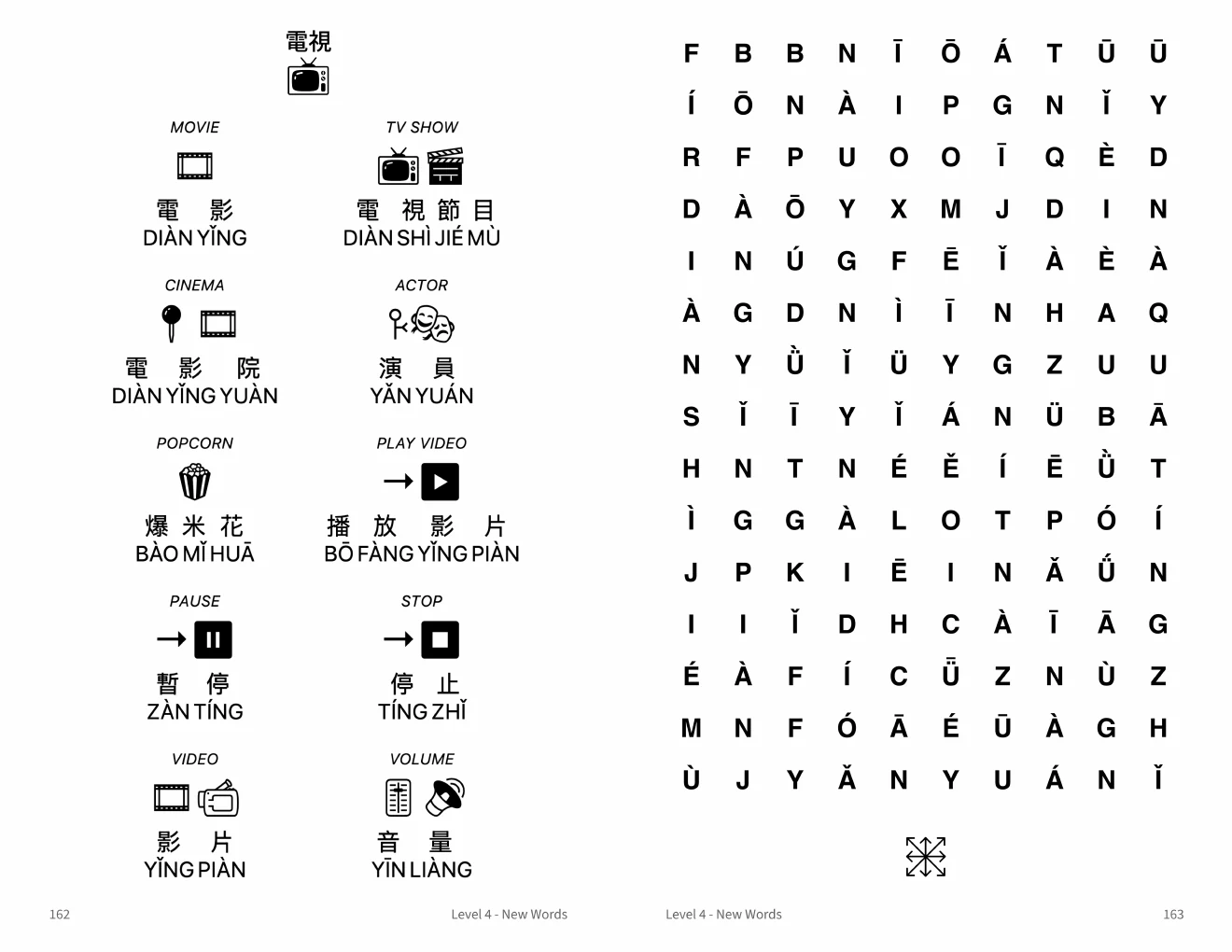 Mandarin Traditional Chinese word searches: Film and television: eight directions